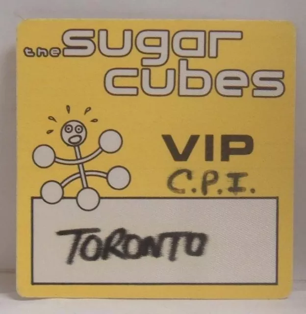 Sugar Cubes / Bjork - Original Cloth Tour Concert Backstage Pass ***Last One***