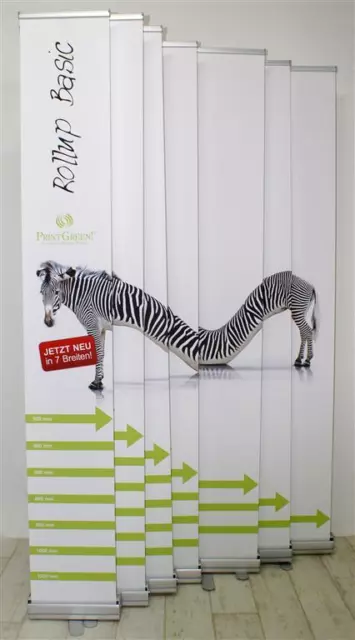 RollUp Messe Display 100x200cm inkl. PrintGreen! Grafik