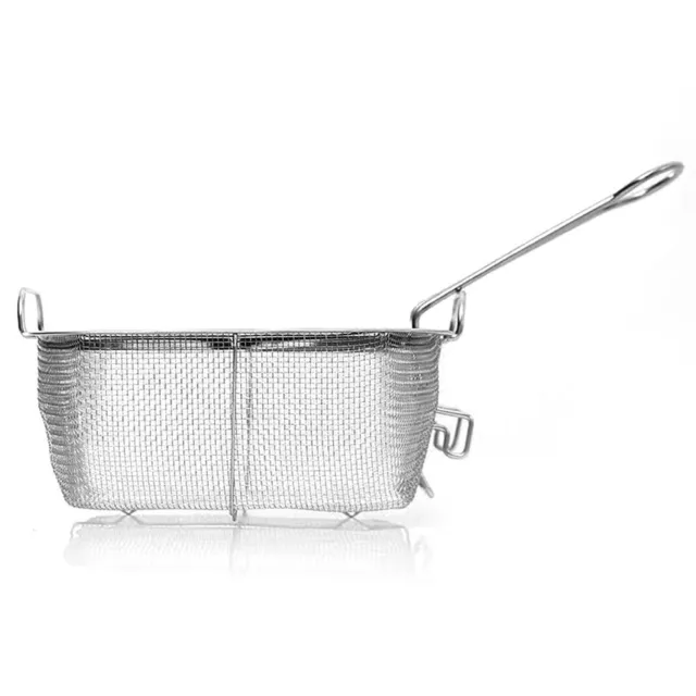 Professional Grade Stainless Steel Fry Basket Perfect for Chefs and Cooks