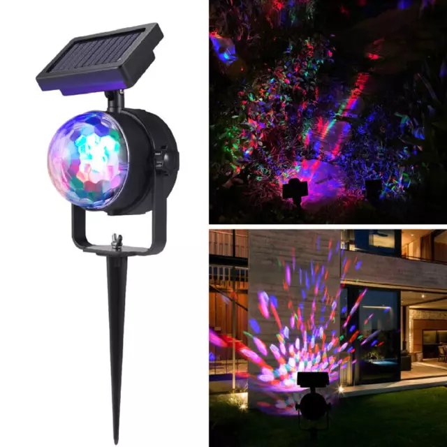 LED Solar Garden Star Light Projector Waterproof Outdoor Christmas Laser Lamp