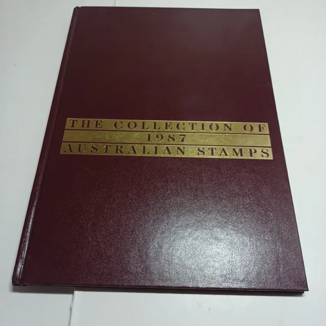 The Collection of 1987 Australian Stamps Book In Slip Case