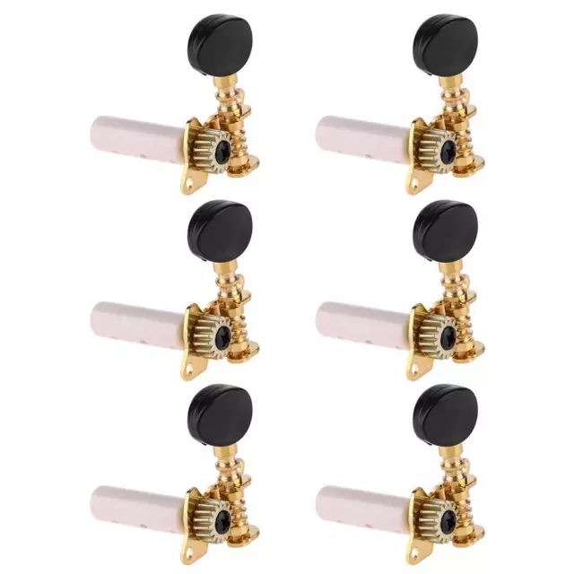 E# 6pcs Open Machine Heads String Tuners Tuning Pegs for Classic Guitar Parts