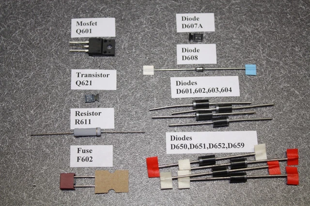 17-Piece TV Repair Component Kit For Philips Emerson - Fits 40PFL4609/F7, 40PFL4709/F7, A4DPAMPW-001 - View #4