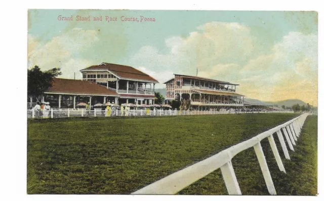 Grand Stand and Race Course Poona India Pune 184451 c.1910