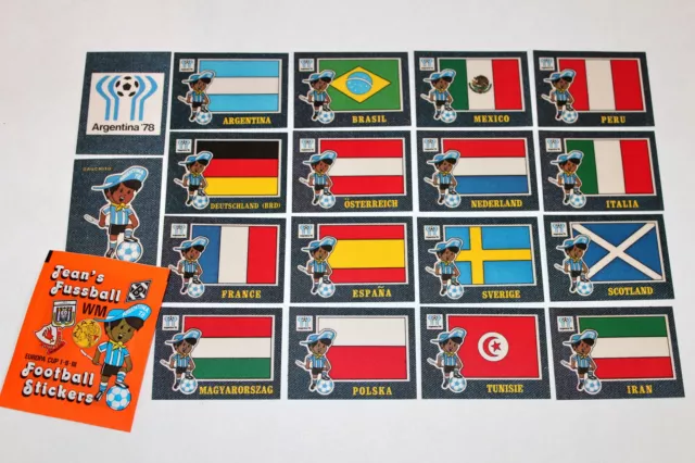 Panini JEAN‘S FUSSBALL WM ARGENTINA 78 1978 – COMPLETE SET KOMPLETTSATZ 48 pcs.