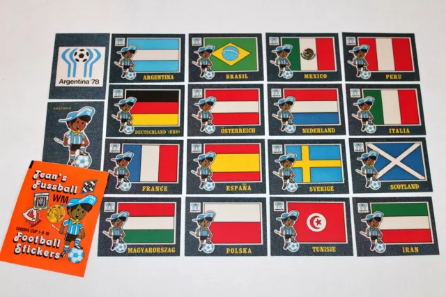Panini Jean ‘ S Foot Ball WM Argentina 78 1978 – Complete Set Package 48 Pieces