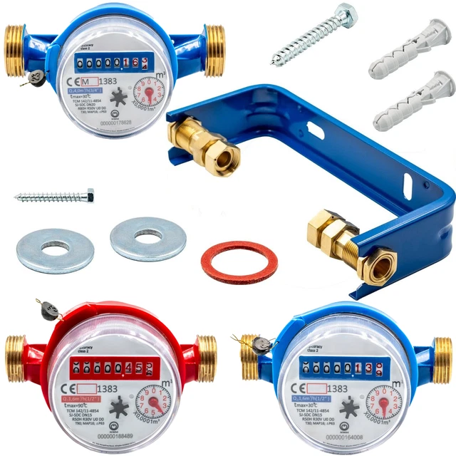 CONTATORE ACQUA Fredda " - 3/4 - T30 8 Rulli Con Bocchettoni EUR 21,93 - IT - Foto 4