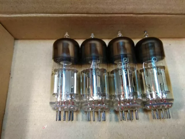 4pcs. 6N6P / E182CC / ECC99 Double Triode Tube,GOLD GRID! 80's ,Little Dot MKIII