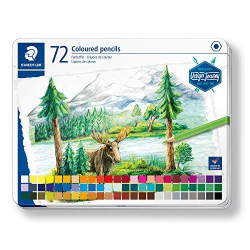 Juego de 72 colores de lápiz de color permanente Staedtler 146C M72 Alemania