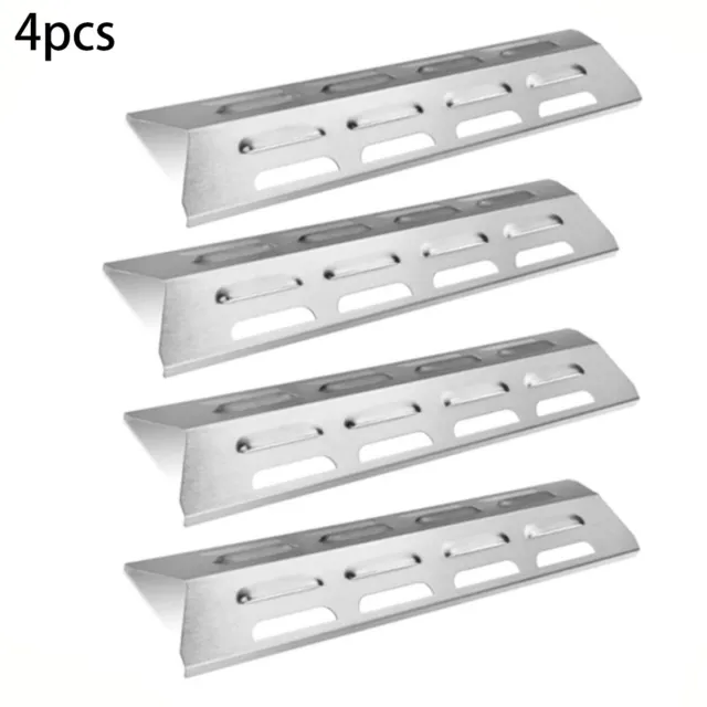 Premium Stainless Steel Heat Plate Shield for Barbeque Grill (4 Pcs Bundle)