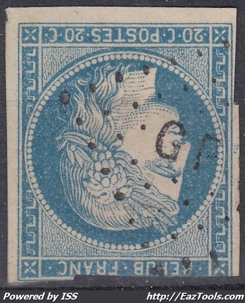 COLONIES GENERALES : CERES 20c N° 12 LOSANGE GPE GUADELOUPE - COTE 250 €