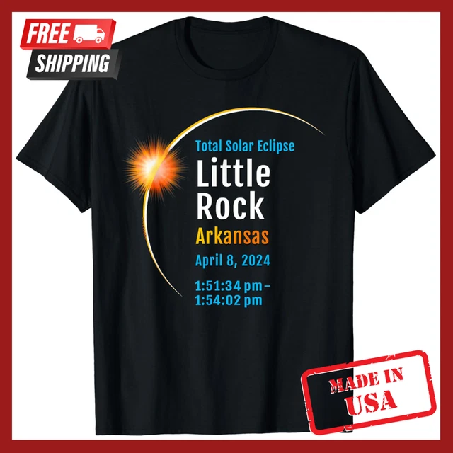 LITTLE ROCK ARKANSAS AR Total Solar Eclipse 2024 April 8 Unisex TShirt
