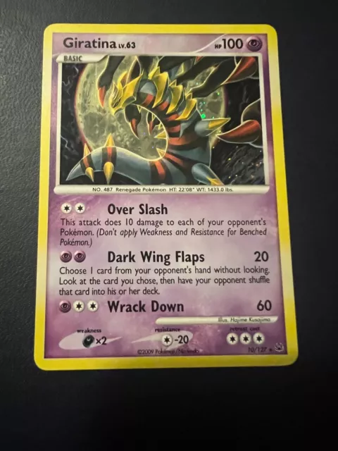 2009 POKEMON Card GIRATINA 27/127 PLATINUM- RARE Nonholo - NM/MINT