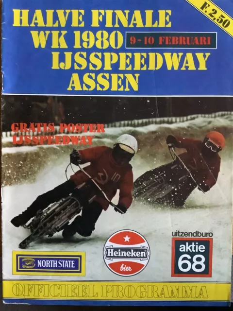 1980 World Ice Speedway Championship Semi-Final programme - Assen, Holland