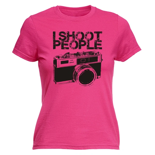 I Shoot People Camera T-SHIRT cam fotografia divertente regalo di compleanno