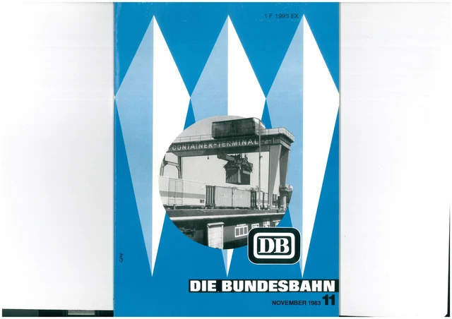 La Bundesbahn DB Rivista Novembre 1983 11/83 1609-14-80