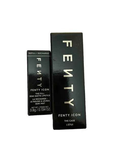 BNIB Fenty Beauty Lipstick Case and Lipstick Refill 3.8g In Pose Queen