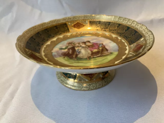 Antique Austrian Royal Vienna , Footed Bowl , Tazze .Exquisitely Decorated ,VGC