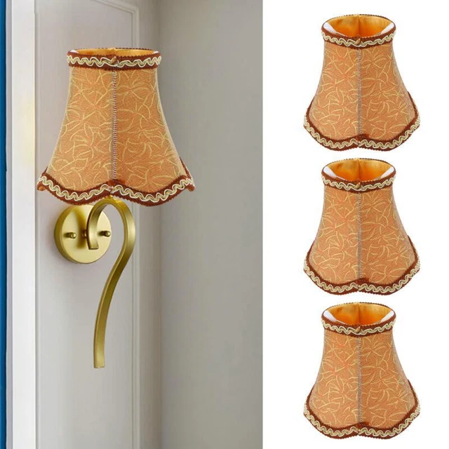 European Fabric Candle Chandelier Lamp Shade for Hotel KTV JY - 3X E14 Cover