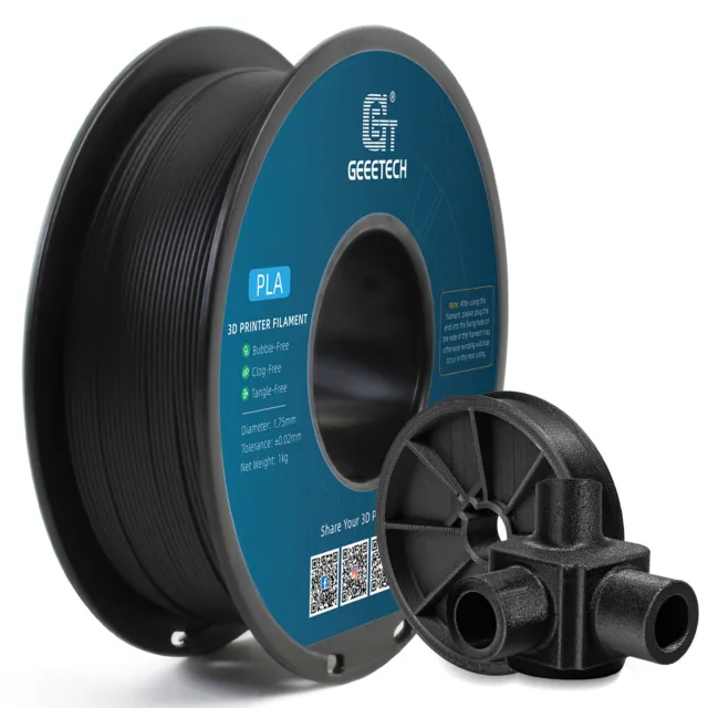 GEEETECH PLA filamento fibra di carbonio nero 1 kg/rotolo stampante 3D 1,75 mm materiali di consumo