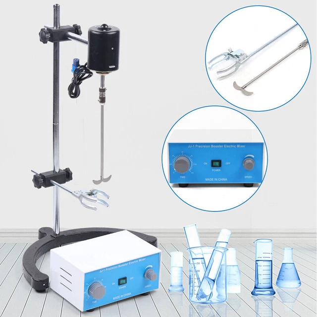 Electric Overhead Stirrer Mixer Stainless Steel Laboratory 0-3000rpm Agitator