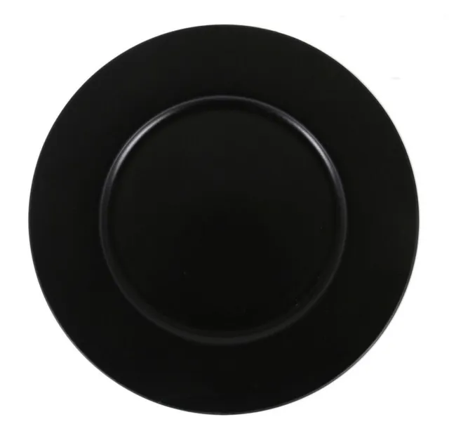 Dinner plates main course black porcelain 28cm NEAT pack of 6