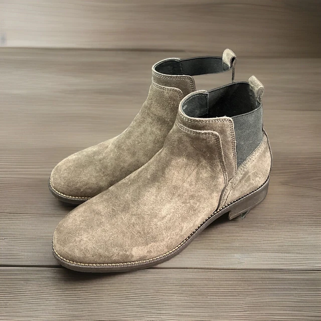 LADIES FATFACE LEATHER Brown Acorn Zip Ankle Boots Size 38 Uk5 50.00 PicClick UK