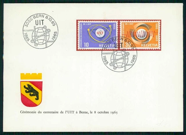 SCHWEIZ SONDERBRIEF 1965 UIT ig50