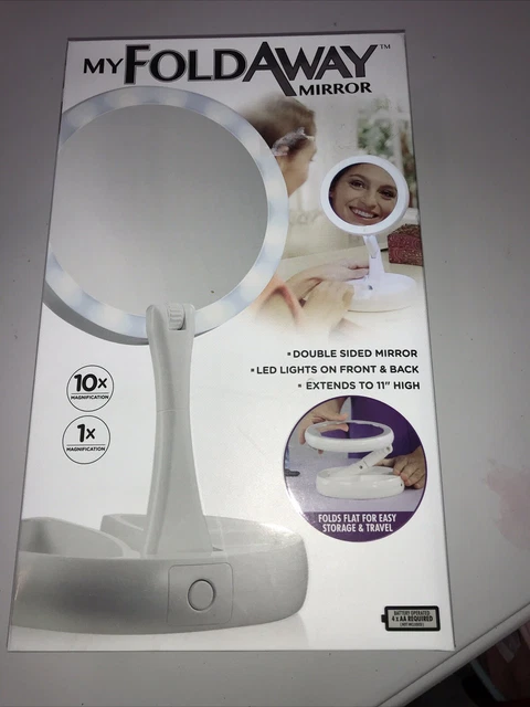 My Fold-Away Mirror The Lighted Double Sided Vanity Makeup Mirror, As Seen on TV