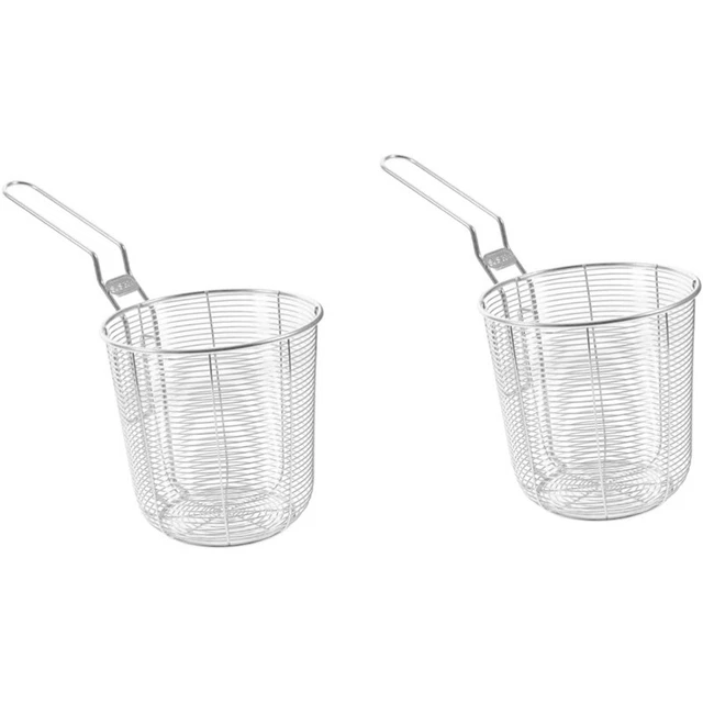 2 Pcs Household Fried Basket Net Leaking Hot Pot T4Y3