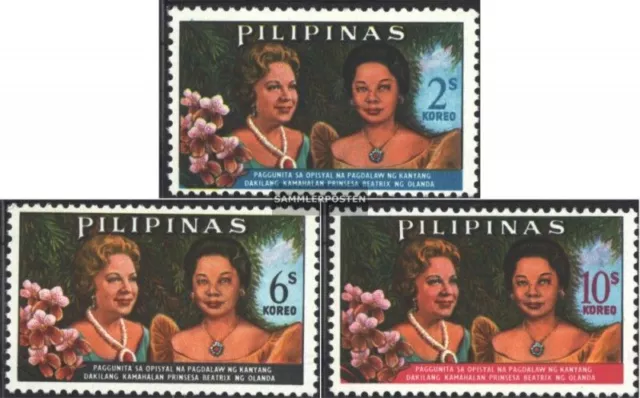 philippines 780-782 neuf 1965 visite d'etat princesse beatrix