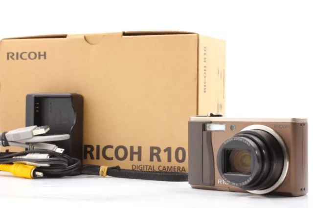 [MINT in Box] Ricoh R10 Brown 10.0 MP Compact Digital Camera From JAPAN