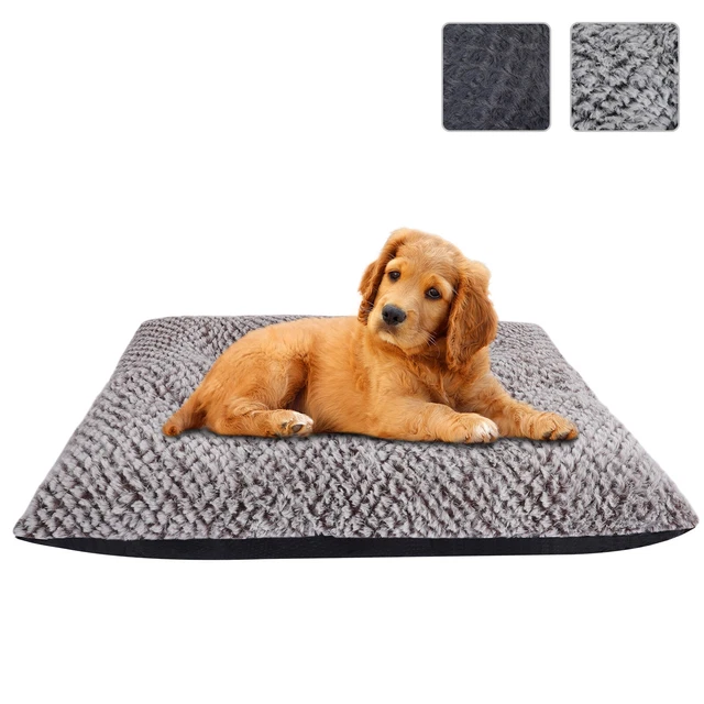 Plush Dog Bed Crate Pad Mat Pet Beds Cat Beds Mattress Kennel Machine Washable