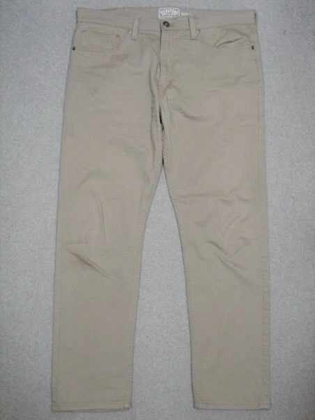 PH05403 2014 **LEVI'S** SIGNATURE TAPER JEANS 36x32 (msr 38"x30") BEIGE