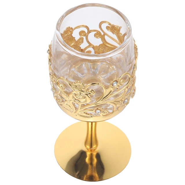 Calice Da Whisky In Metallo Vintage - Goblet Inciso A Mano, 6.1cm, Per Cocktail E Regali - Foto 8