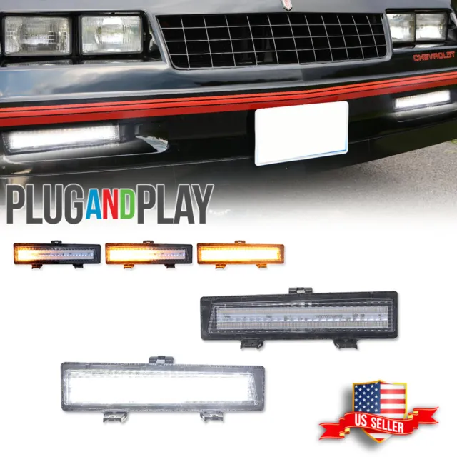 Sequential Switchback LED Front DRL Corner Signal Light For 81-88 Monte Carlo SS