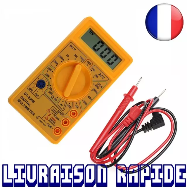ULTRICS Multimètre Numérique LCD, Haute Qualité Voltmètre