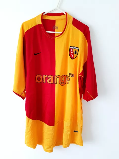 RC Lens Home Shirt 2003. XL. Original Nike. Red Adults Football Top Only.