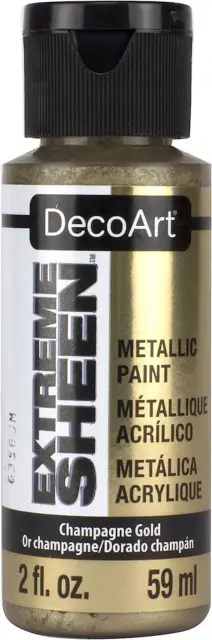 Deco Art Americana Extreme Glanz Glas Farbe, Acryl, Champagner Gold, 59 ml