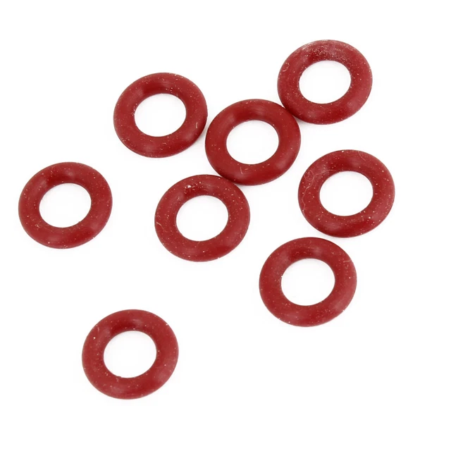 8 PC Sostituzione 11mm diametro esterno in gomma morbida O Ring Rosso