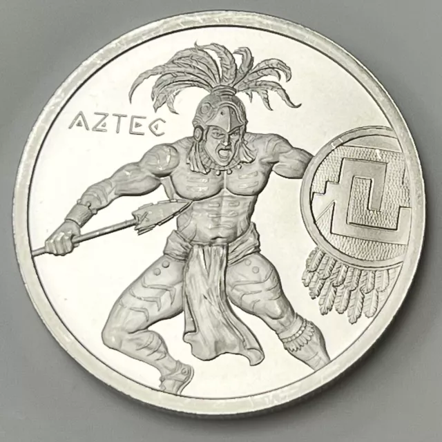 Aztec 1 oz .999 Silver Round - Warrior Series