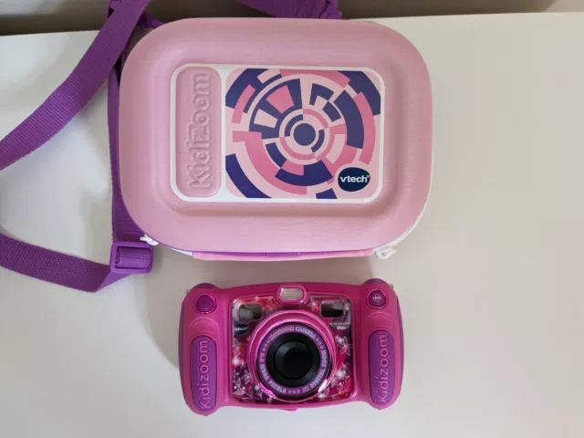 VTech Kidizoom Duo Camera 5.0 MP - Pink - With Case - Used - Good