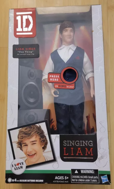 One Direction Liam Singing Doll 2011 1D Hasbro Doll 12" Concert Collection NIB