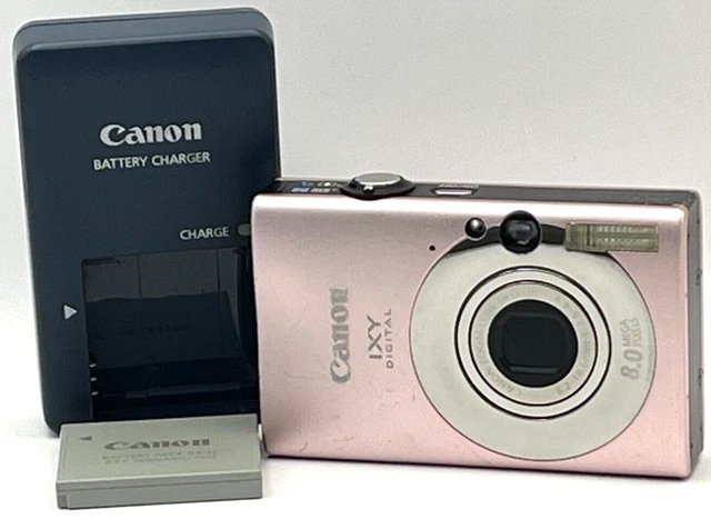 CANON IXY DIGITAL 20 IS Compact Digital Camera 8MP Pink w CANON IXY DIGITAL 20 IS Compact Digital Camera 8MP Pink w