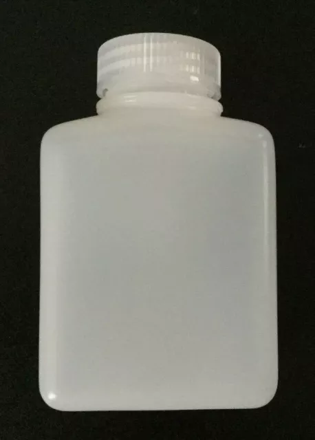 New One Rectangular Nalgene Plastic Bottle Sample 500ml 16oz Wide Mouth HDPE