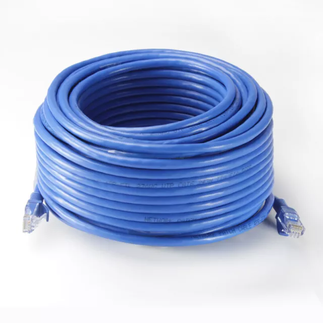 BLUE 75FT CAT6 Cat 6a Ethernet Network Patch Lan Cable Cord with RJ45 Connector