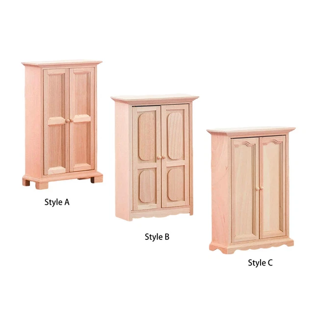 Atyhao Armoire de maison de poupée en bois Armoire de salle de bain