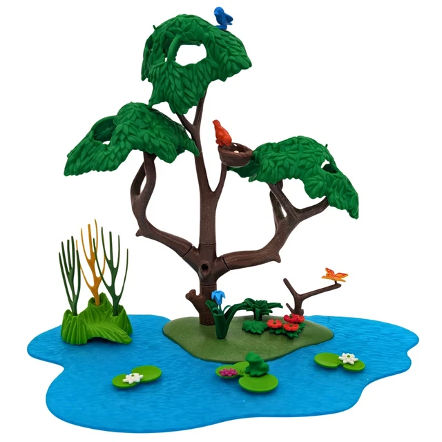 Lot Playmobil Occasion - Décor, Fleurs, Arbres - Thèmes Western, City Life, Belle Époque