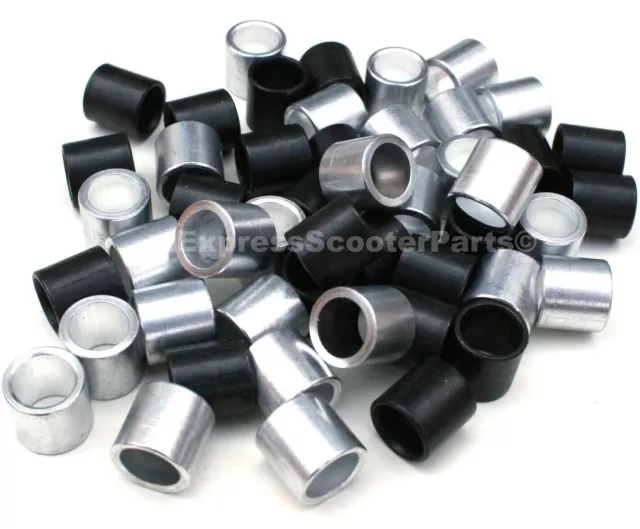 10mm  ALLOY BEARING SPACERS FOR SCOOTER SKATEBOARD INLINE SKATE WHEEL 608 8mm ID