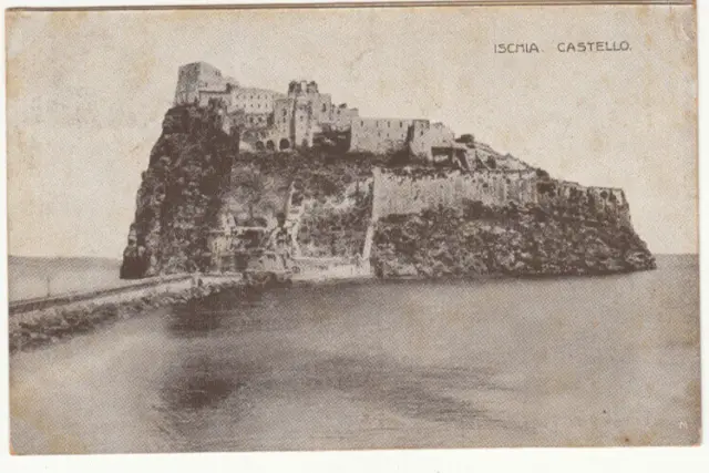 23-24120 - Napoli Ischia - Il Castello Viaggiata 1913